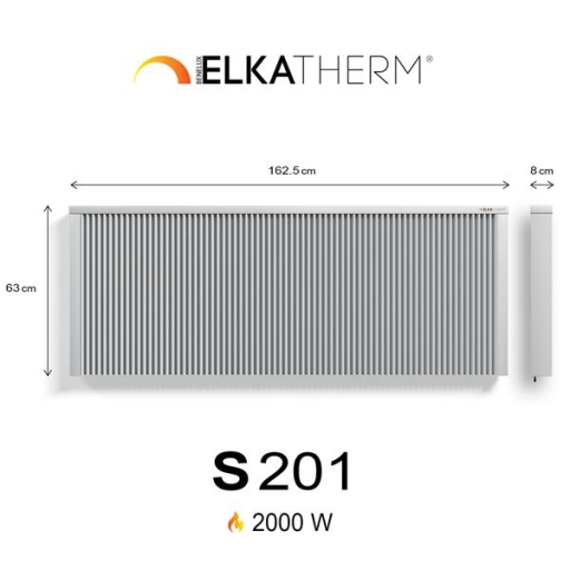 S201 2,0 kW  RAL9010  63/163/8 cm