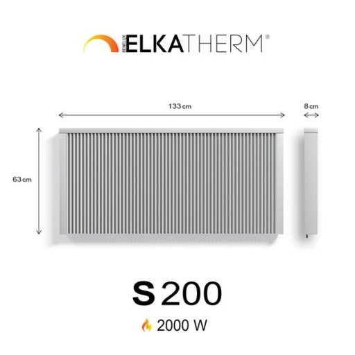 S200 2,0 kW  RAL9010  63/133/8 cm