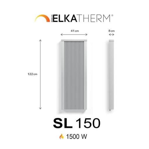 SL150 1,5 kW  RAL9010  122/41/8 cm