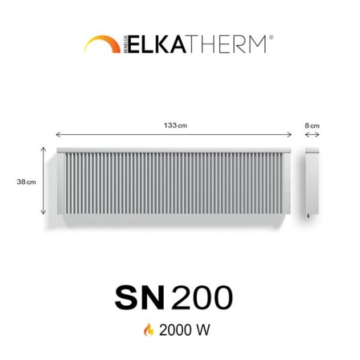 SN200 2,0 kW  RAL9010  38/133/8 cm