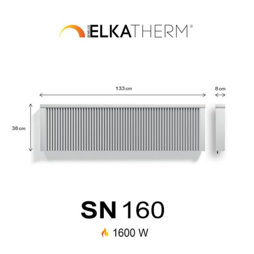 SN160  1,6 kw  RAL9010 38/133/8 cm