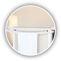 SWING handdoekhouder - RAL9010 - 68.5/8 cm