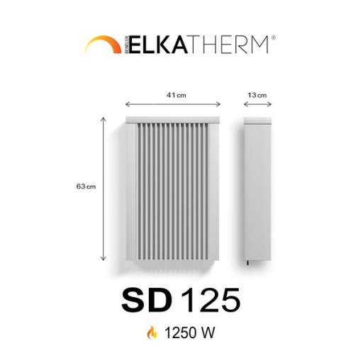 SD125  1,25 kw  RAL9010 63/41/13 cm