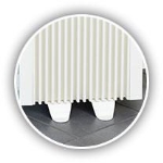 Paar voeten voor SK RAL9010 - 13 cm